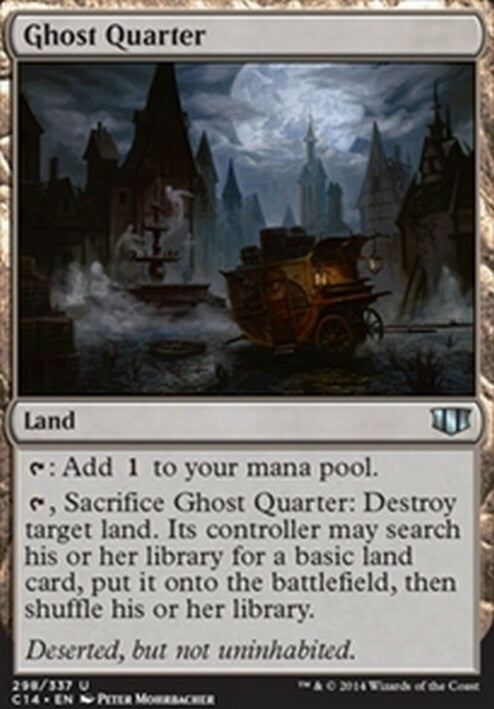Ghost Quarter ~ Commander 2014 [ EX ] [ Magic MTG ]