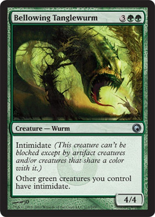 Bellowing Tanglewurm ~ Scars of Mirrodin [ EX ] [ Magic MTG ]