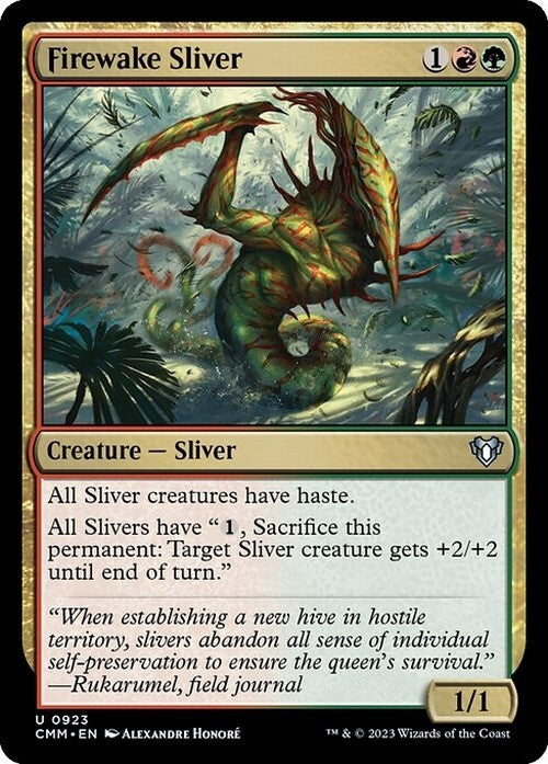 Firewake Sliver ~ Commander Masters [ NM ] [ Magic MTG ]