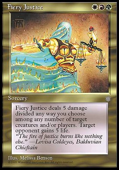 Fiery Justice ~ Ice Age [ EX ] [ Magic MTG ]