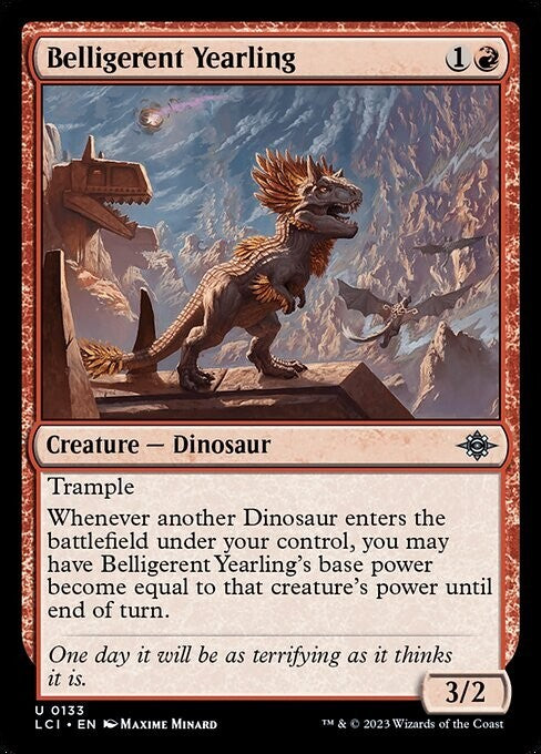 Belligerent Yearling ~ The Lost Caverns of Ixalan [ NM ] [ Magic MTG ]