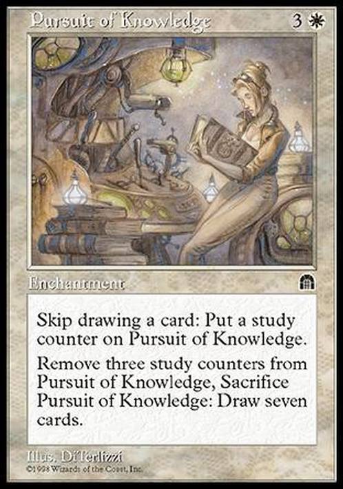 Pursuit of Knowledge ~ Stronghold [ EX ] [ Magic MTG ]
