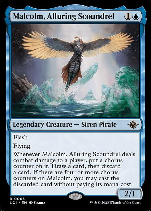 Malcolm, Alluring Scoundrel ~ The Lost Caverns of Ixalan [ NM ] [ Magic MTG ]