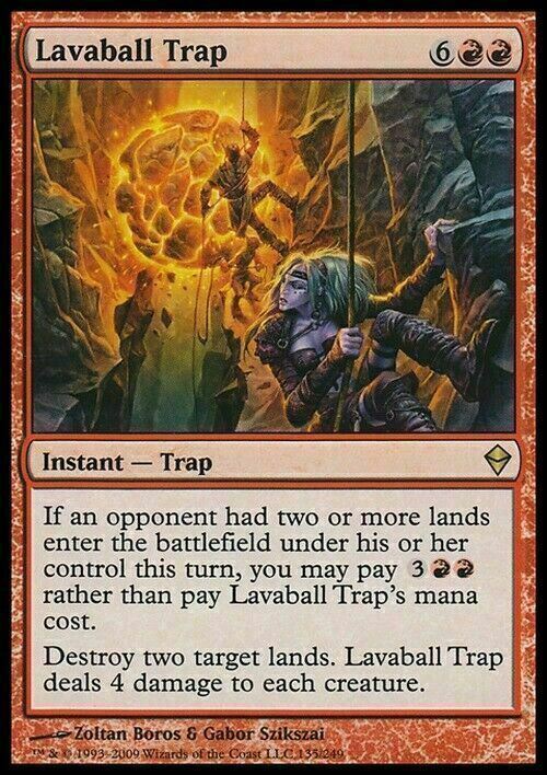 Lavaball Trap ~ Zendikar [ EX ] [ MTG ]