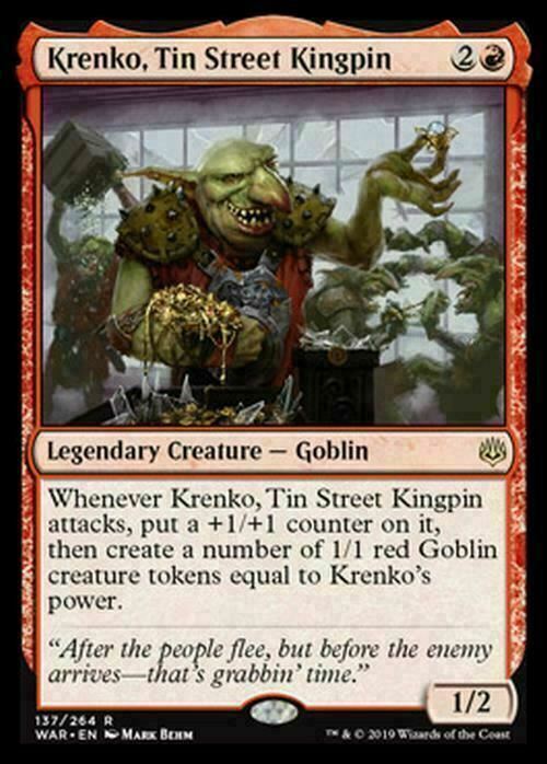 Krenko, Tin Street Kingpin ~ War of the Spark [ EX ] [ Magic MTG ]