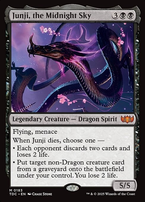 Junji, the Midnight Sky ~ Commander: Tarkir: Dragonstorm [ NM ] [ Magic MTG ]