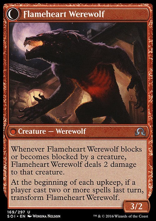 Kessig Forgemaster / Flameheart Werewolf ~ Shadows over Innistrad [ EX ] [ MTG ]