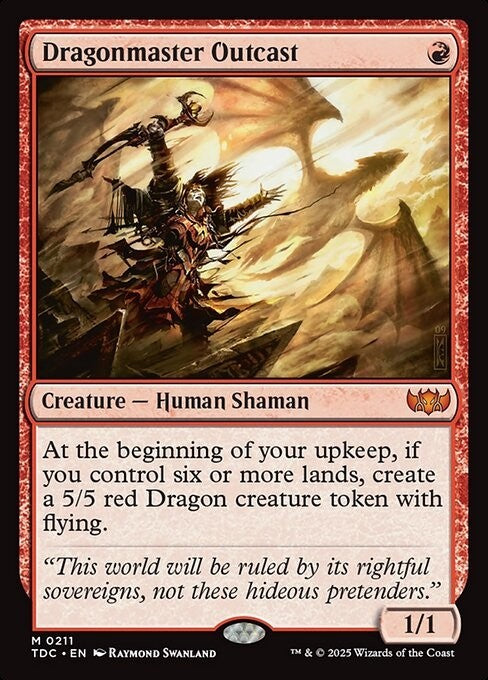 Dragonmaster Outcast ~ Commander: Tarkir: Dragonstorm [ NM ] [ Magic MTG ]