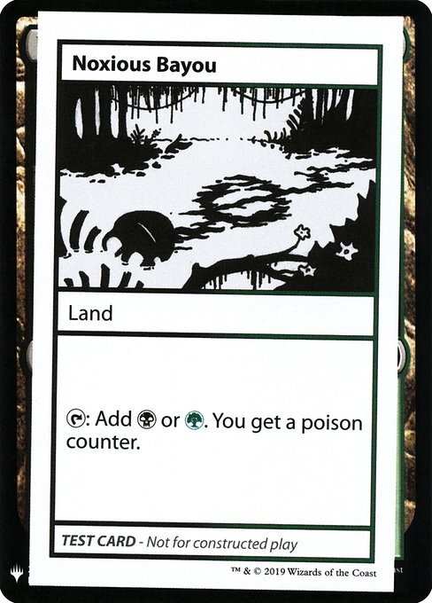 Noxious Bayou ~ Mystery Booster Playtest Cards 2019 [ NM ] [ Magic MTG ]