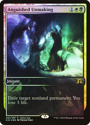 FOIL Anguished Unmaking ~ Game Day Shadows over Innistrad [ EX ] [ Magic MTG ]