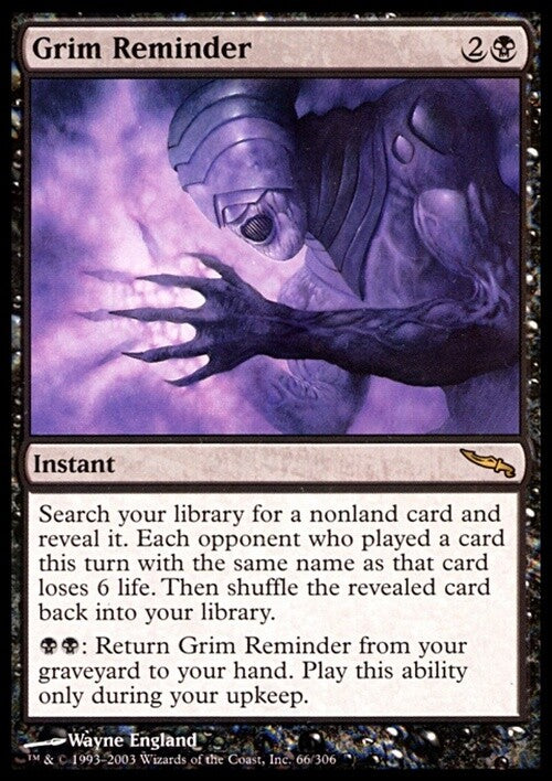Grim Reminder ~ Mirrodin [ PLAYED ] [ Magic MTG ]