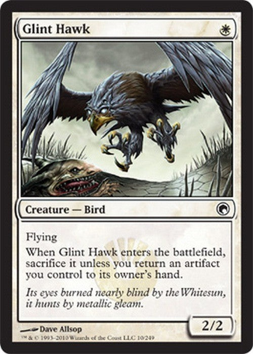 Glint Hawk ~ Scars of Mirrodin [ EX ] [ Magic MTG ]