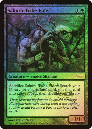 FOIL Sakura-Tribe Elder ~ Junior Super Series Promos [ EX ] [ Magic MTG ]