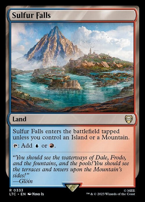 Sulfur Falls ~ Commander: Lord of the Rings [ NM ] [ Magic MTG ]