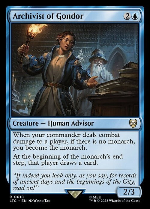 Archivist of Gondor ~ Commander: Lord of the Rings [ NM ] [ Magic MTG ]