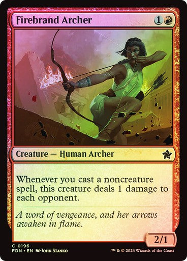 FOIL Firebrand Archer ~ Foundations [ NM ] [ Magic MTG ]