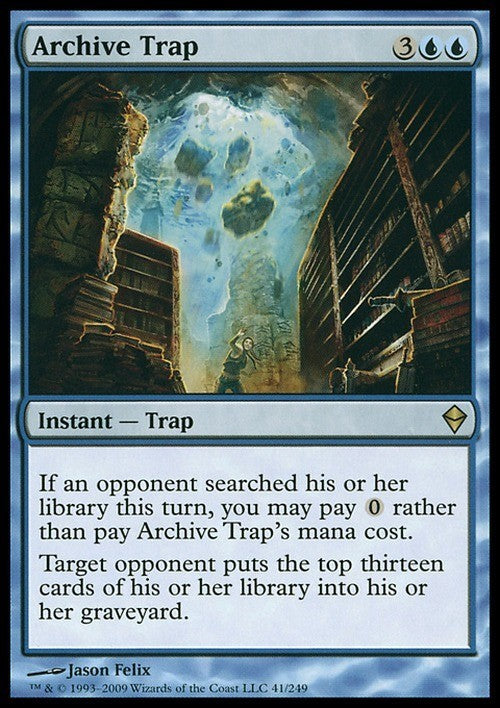 Archive Trap ~ Zendikar [ EX ] [ Magic MTG ]