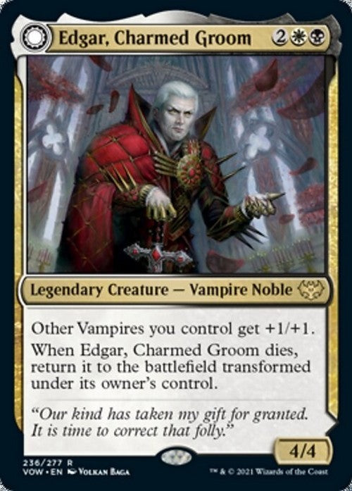Edgar, Charmed Groom / Edgar Markov's Coffin ~ Crimson Vow [ NM ] [ MTG ]