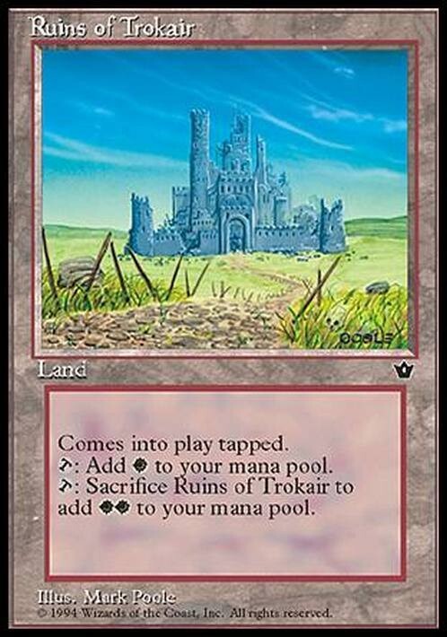 Ruins of Trokair ~ Fallen Empires [ EX ] [ Magic MTG ]
