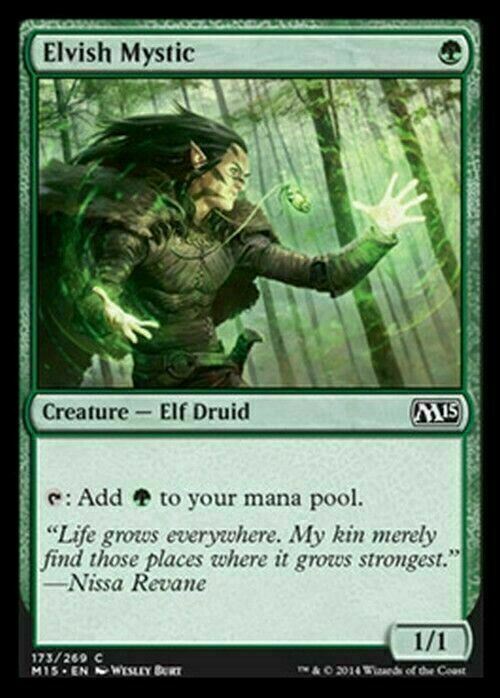 Elvish Mystic ~ Magic 2015 [ EX ] [ Magic MTG ]