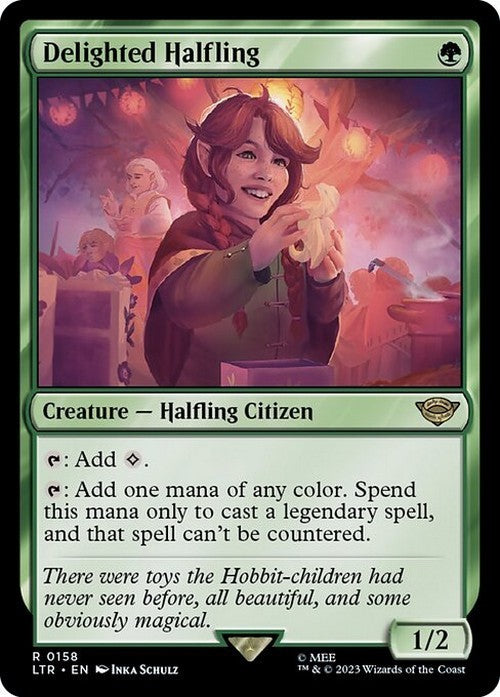 Delighted Halfling ~ The Lord of the Rings [ NM ] [ Magic MTG ]