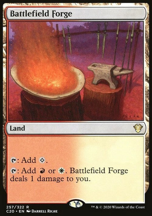 Battlefield Forge ~ Commander: Ikoria [ NM ] [ Magic MTG ]
