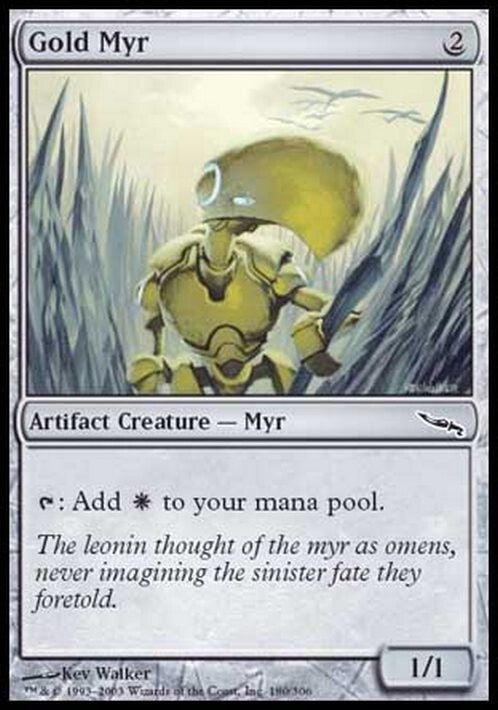 Gold Myr ~ Mirrodin [ EX ] [ Magic MTG ]