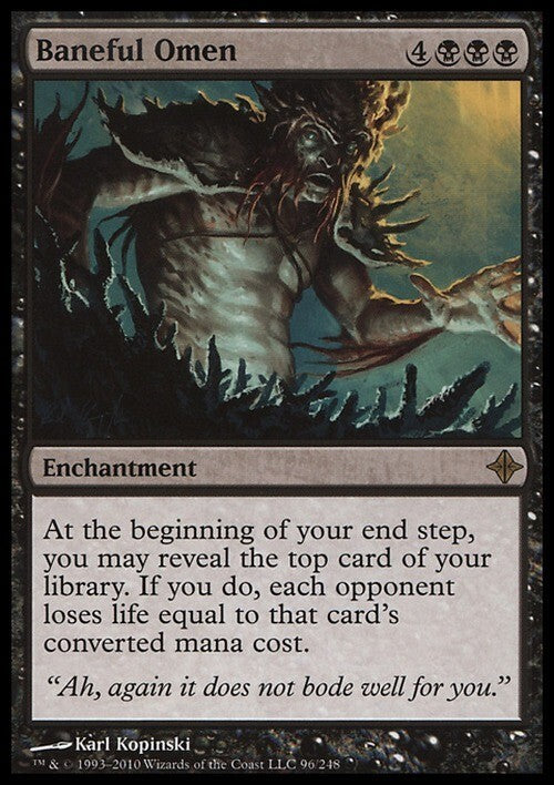 Baneful Omen ~ Rise of the Eldrazi [ EX ] [ Magic MTG ]