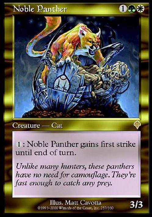 Noble Panther ~ Invasion [ EX ] [ Magic MTG ]