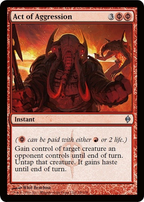 Act of Aggression ~ New Phyrexia [ EX ] [ Magic MTG ]