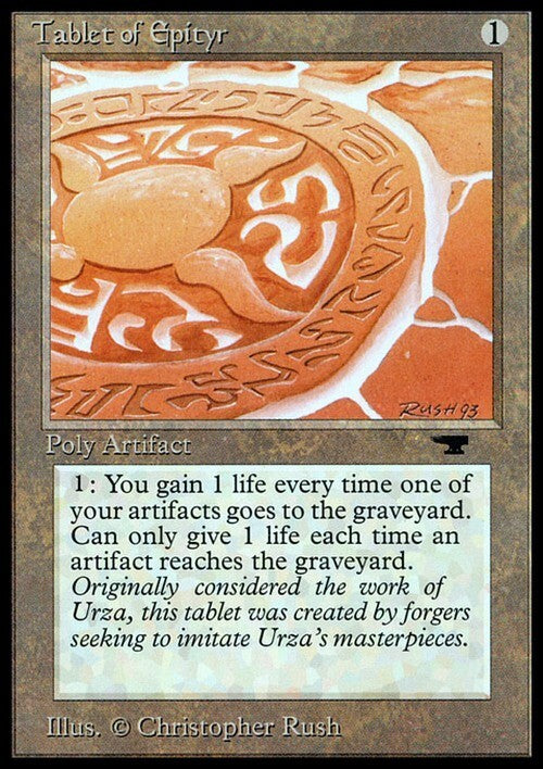 Tablet of Epityr ~ Antiquities [ EX ] [ Magic MTG ]
