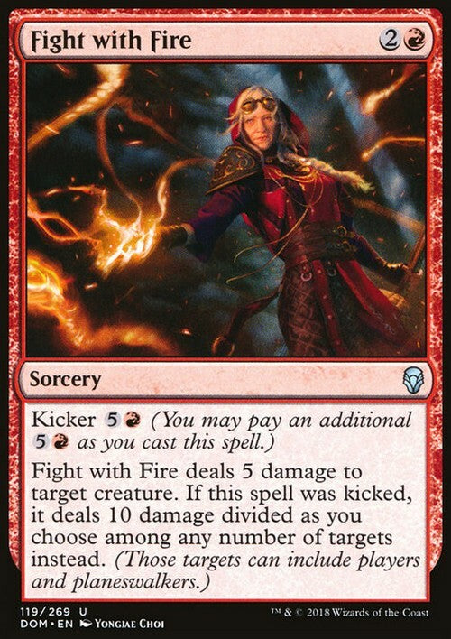 Fight with Fire ~ Dominaria [ EX ] [ Magic MTG ]