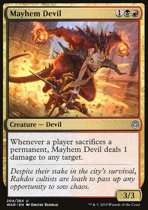 Mayhem Devil ~ War of the Spark [ EX ] [ Magic MTG ]