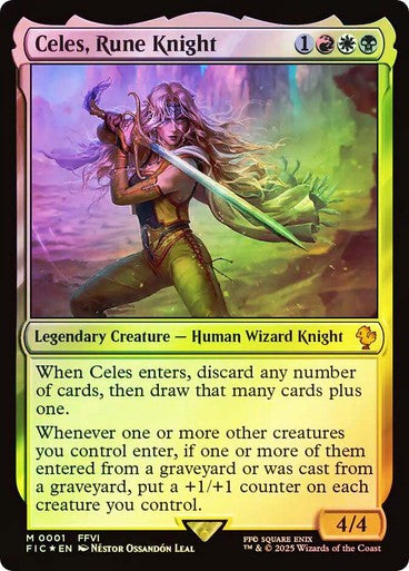 FOIL Celes, Rune Knight ~ Commander: Final Fantasy [ NM ] [ Magic MTG ]