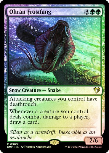 FOIL Ohran Frostfang ~ Commander Masters [ NM ] [ Magic MTG ]