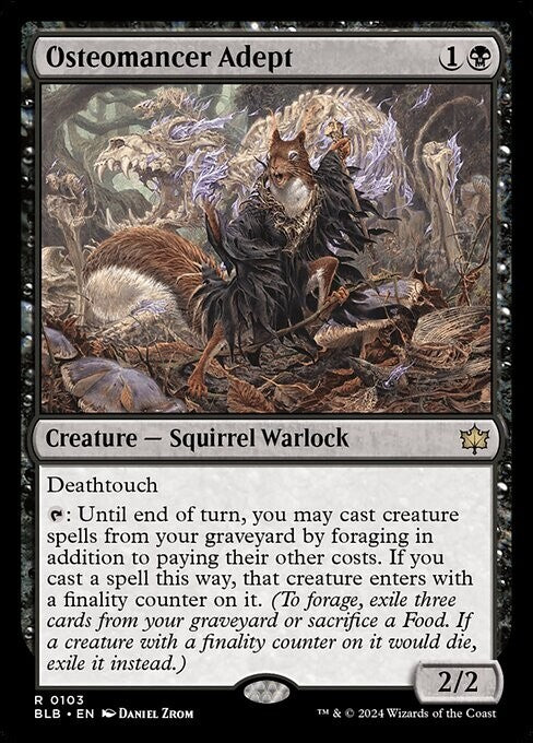Osteomancer Adept ~ Bloomburrow [ NM ] [ Magic MTG ]