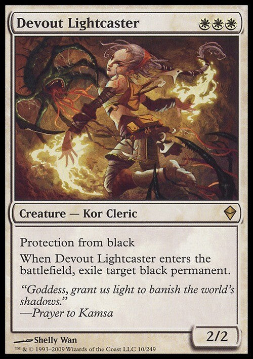 Devout Lightcaster ~ Zendikar [ EX ] [ Magic MTG ]
