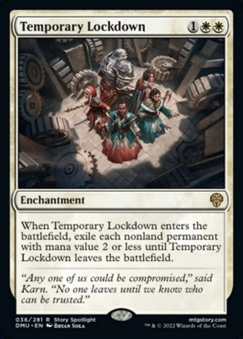 Temporary Lockdown ~ Dominaria United [ NM ] [ Magic MTG ]