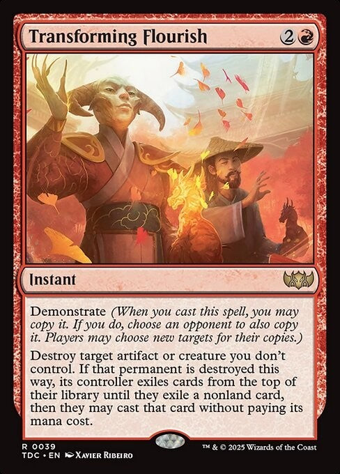 Transforming Flourish ~ Commander: Tarkir: Dragonstorm [ NM ] [ Magic MTG ]