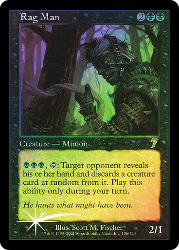 FOIL Rag Man ~ Seventh Edition [ EX ] [ Magic MTG ]