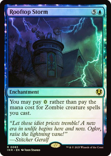 FOIL Rooftop Storm ~ Innistrad Remastered [ NM ] [ Magic MTG ]