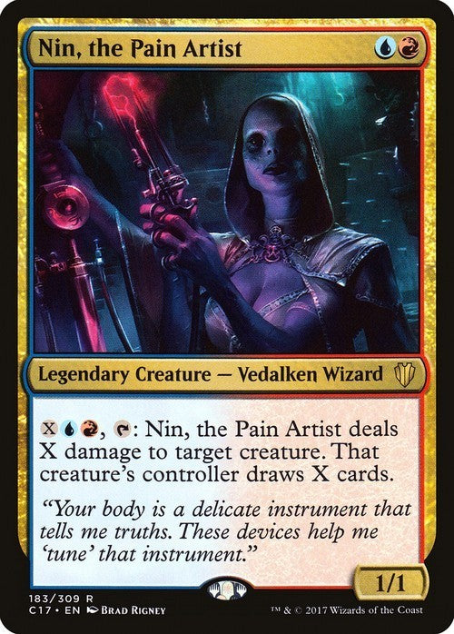 Nin, the Pain Artist ~ Commander 2017 [ EX ] [ Magic MTG ]