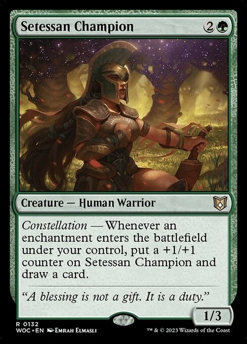 Setessan Champion ~ Commander: Wilds of Eldraine [ NM ] [ Magic MTG ]