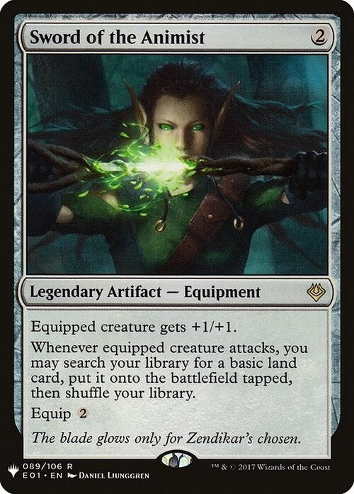 Sword of the Animist ~ Mystery Booster [ NM ] [ Magic MTG ]