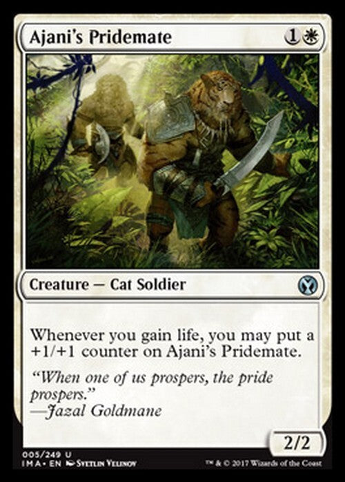 Ajani's Pridemate ~ Iconic Masters [ NM ] [ Magic MTG ]