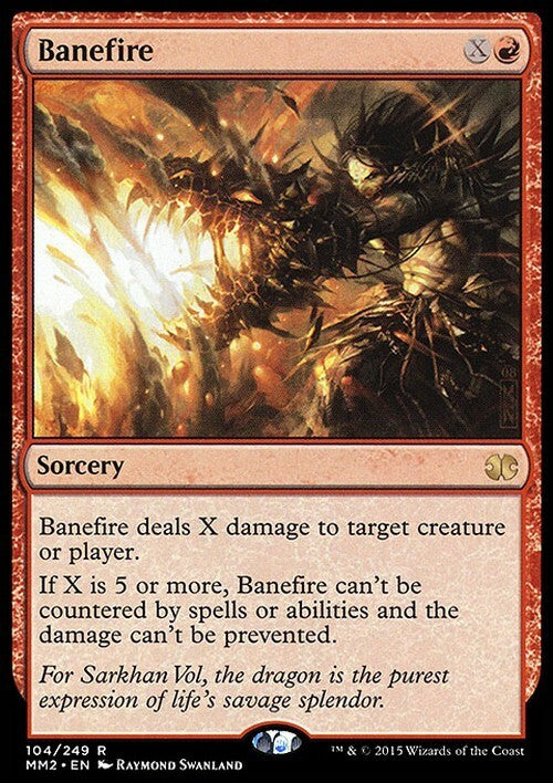 Banefire ~ Modern Masters 2015 [ EX ] [ Magic MTG ]
