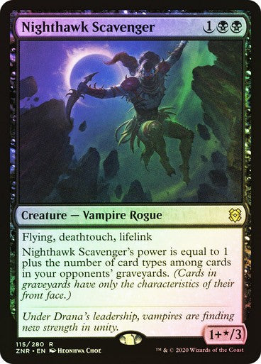 FOIL Nighthawk Scavenger ~ Zendikar Rising [ NM ] [ Magic MTG ]