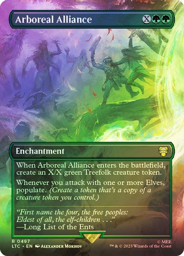 FOIL Arboreal Alliance ~ Commander: Lord of the Rings [ EX ] [ Magic MTG ]