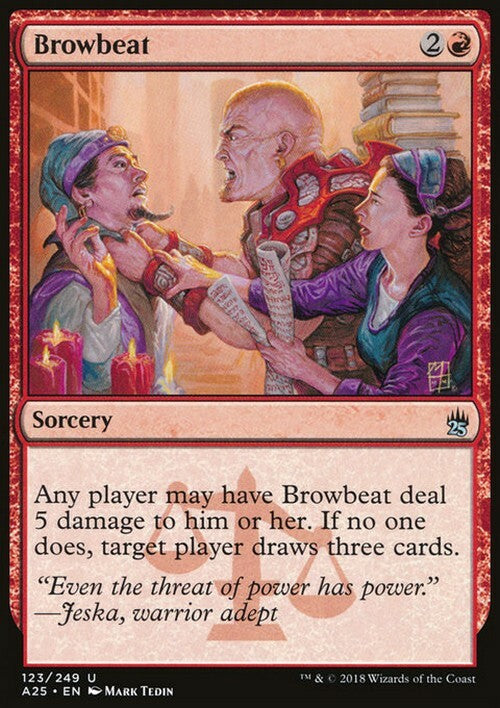 Browbeat ~ Masters 25 [ NM ] [ Magic MTG ]