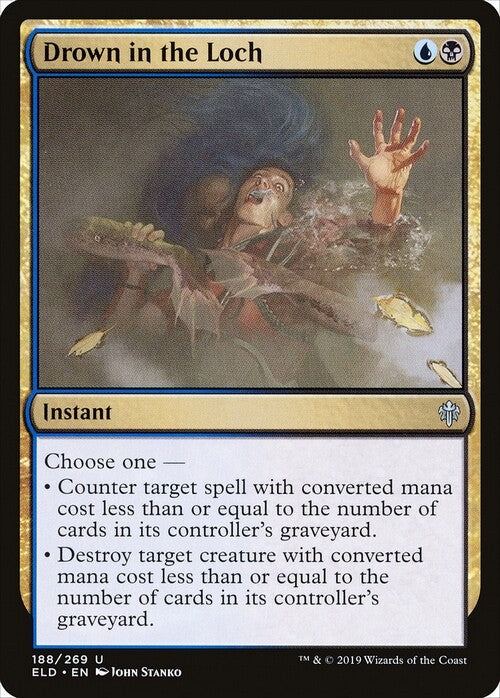 Drown in the Loch ~ Throne of Eldraine [ EX ] [ Magic MTG ]